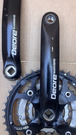 Vintage Shimano Deore FC-M510 Triple Crankset 44/32/22 175mm Hollowtech