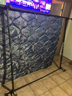 Queen Bed mattress with metal frame