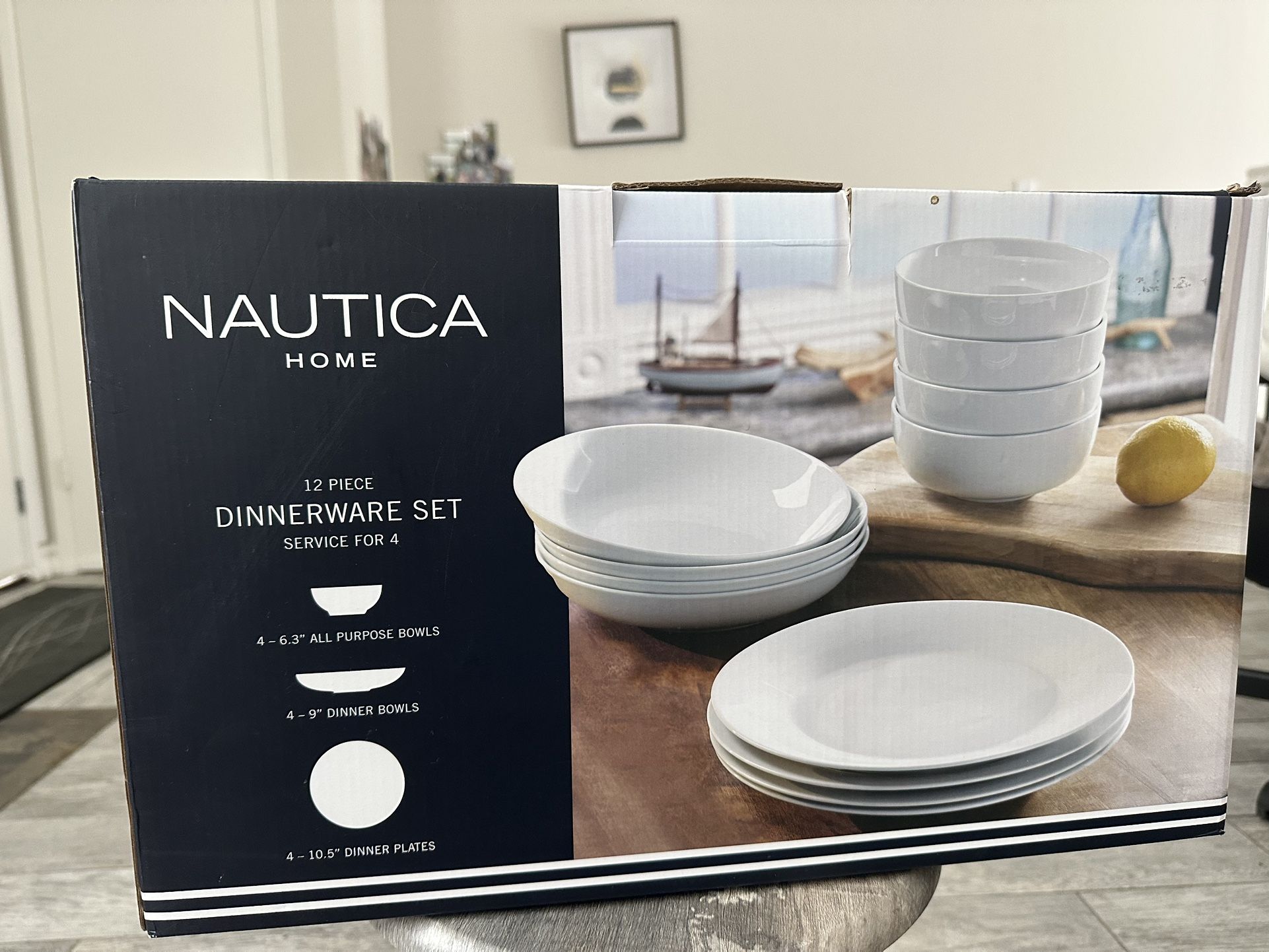 Nautica Home 12 Piece Dinnerware Set