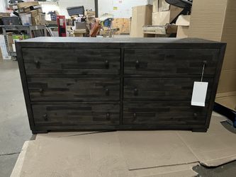 60” wide dark grey/brown dressee from Abbyson