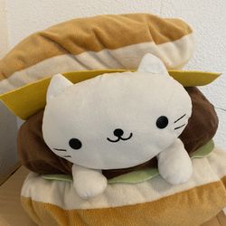 Jumbo Nyan Neko Cheeseburger Plush