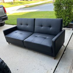Couch Converted Into Bed Great Shape
