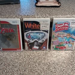 Nintendo Wii Video Game Lot The Legend Of Zelda Twilight Princess Shaun White Snowboarding Road Trip Cruise Ship Vacation Games