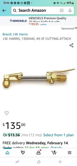 J.W. HARRIS Gas Cutting Attachment