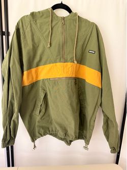 Volcom Windbreaker Jacket UNDEFEATED– XXL (Green/Yellow, Water-Resistant) EXCELLENT CONDITION