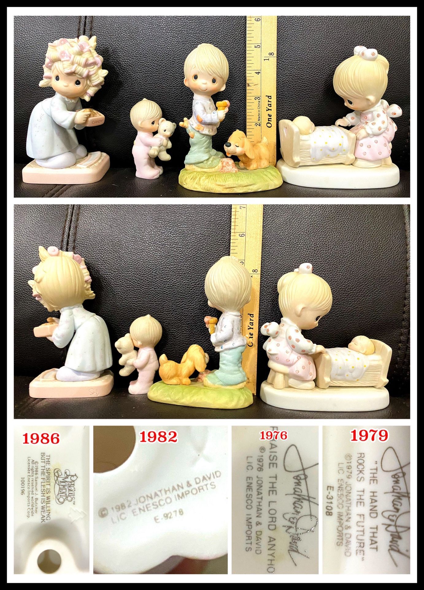 4 Precious Moments  figures
