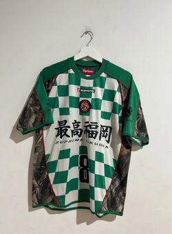 SUPREME GREEN CHECKERBOARD SOCCER JERSEY for Sale in New York, NY