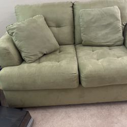 Green Sofa And Loveseat