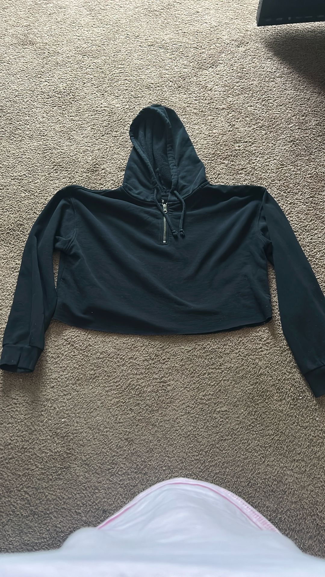 Black Large Crop Sweater