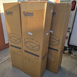 SUNRIO FRAME POOL 10 FT X 30 IN WITH FILTER PUMP AND FLOOR COVER