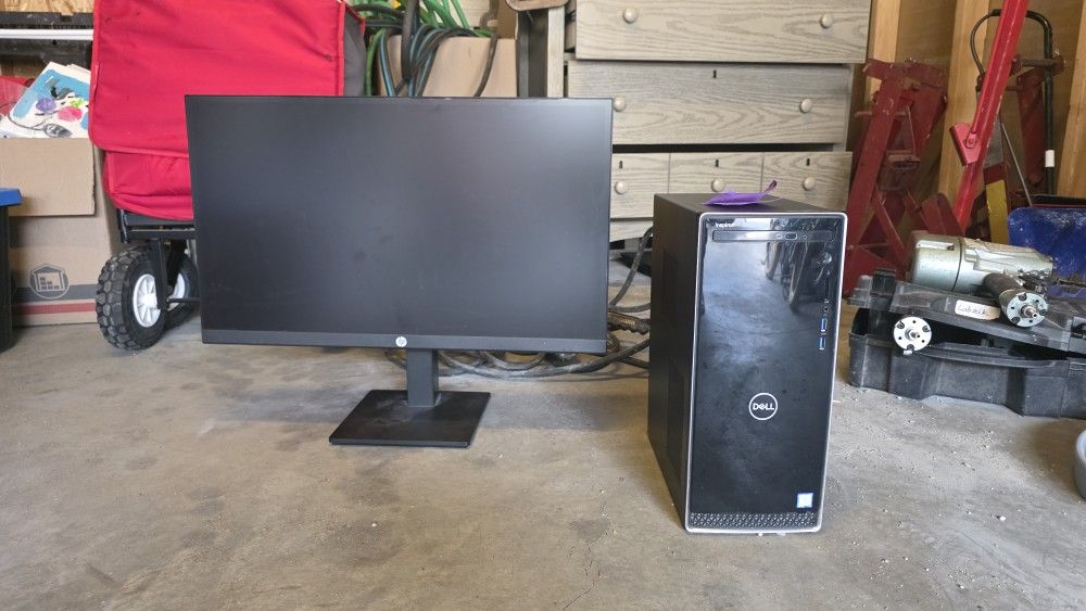 Dell Desktop Hp Monitor 15.5"