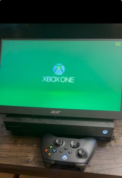 Xbox One X With Gaming Monitor