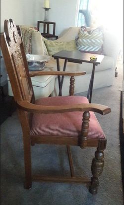 English Jacobean Throne Armchair, 1920s / Estate Sale Find
