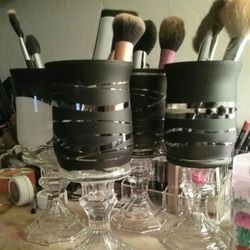 Makeup brush holders