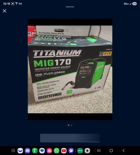 TITANIUM MIG 170 Professional Welder with 120/240V Input