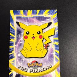 Pikachu topps pokemon card