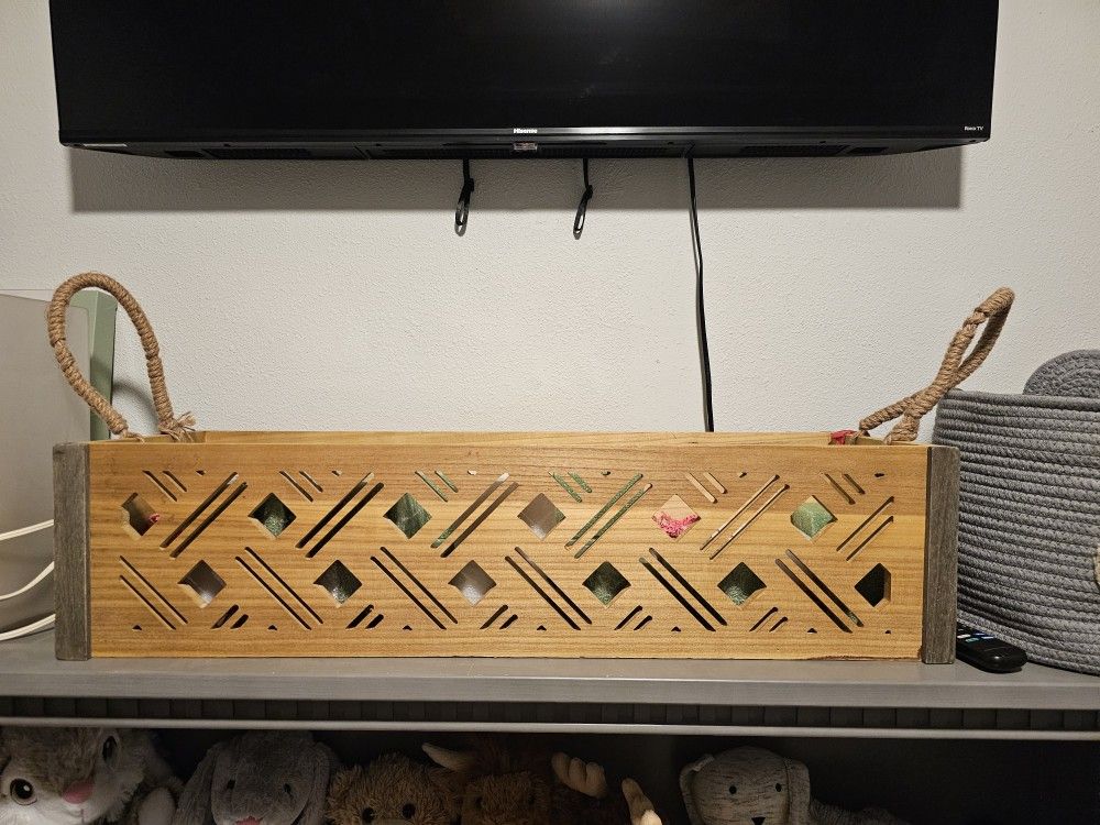 Handcrafted Wooden Box With Handles