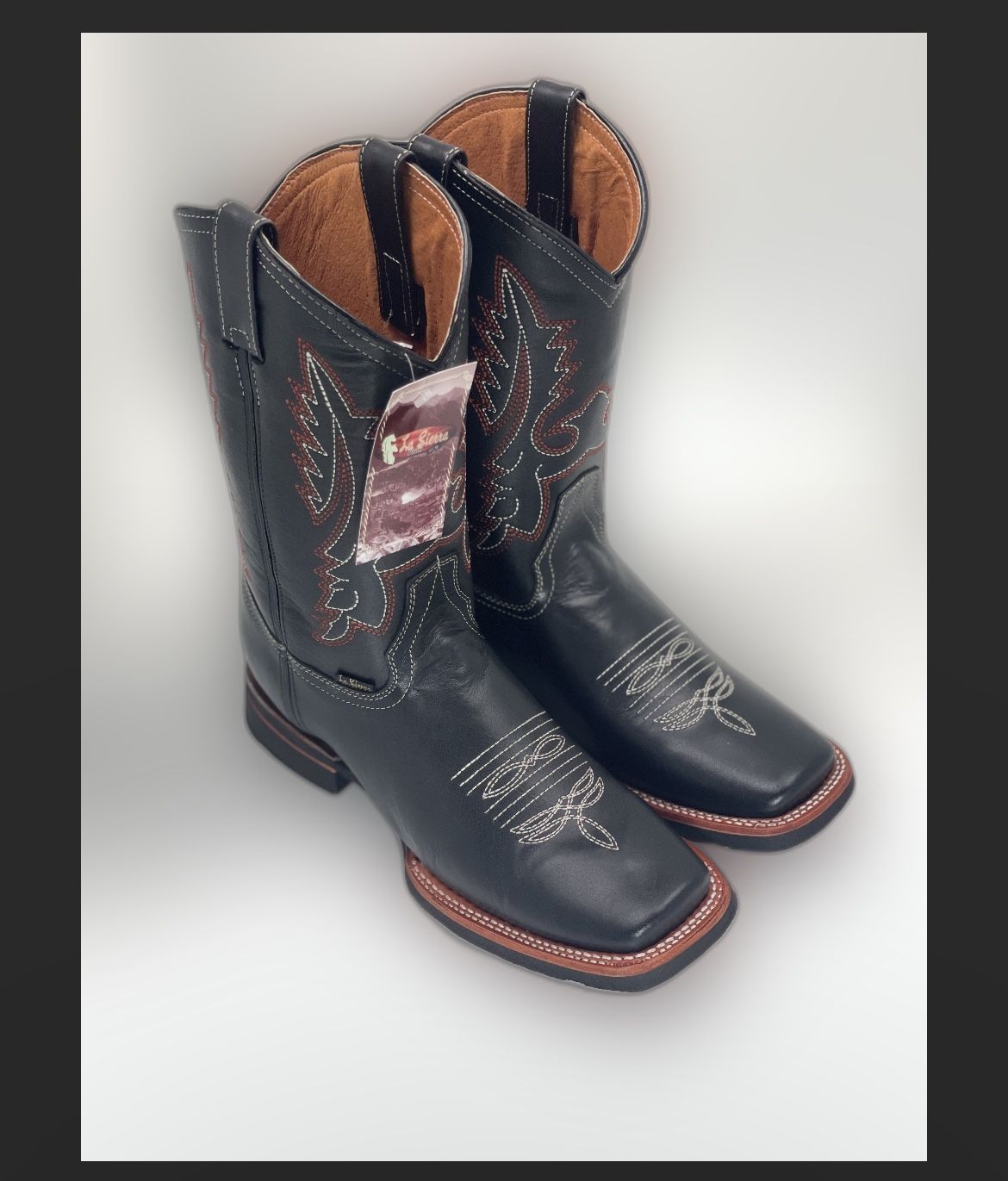 Bota Rodeo De Piel /leather Rodeo Boots 