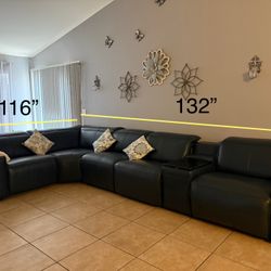 Sectional Leather Couch Recliner