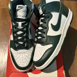 Nike Dunk High Spartan Green Size 8.5 