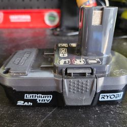 Ryobi ONE + 18v Lithium Ion 2.0ah Battery 