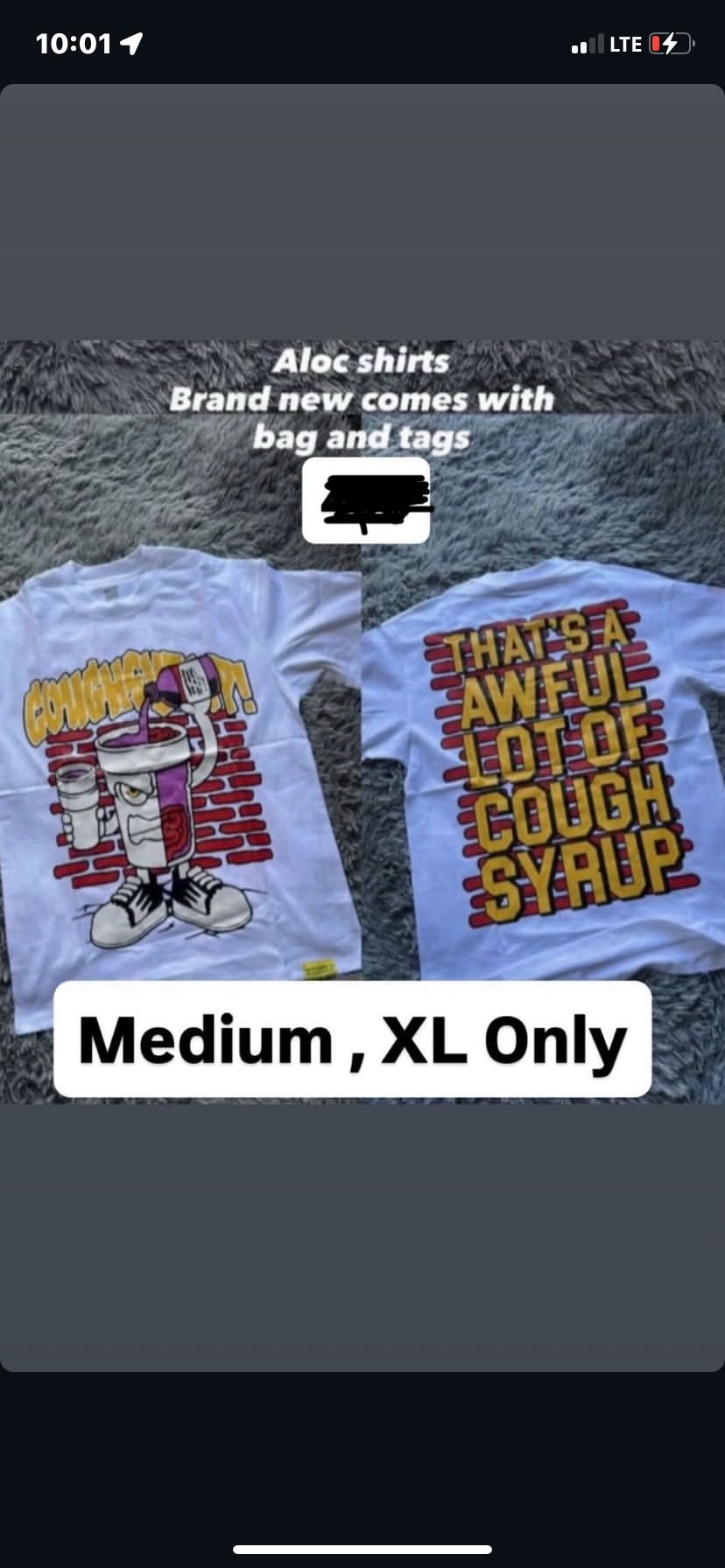 Awful Lotta Cough Syrup Shirt