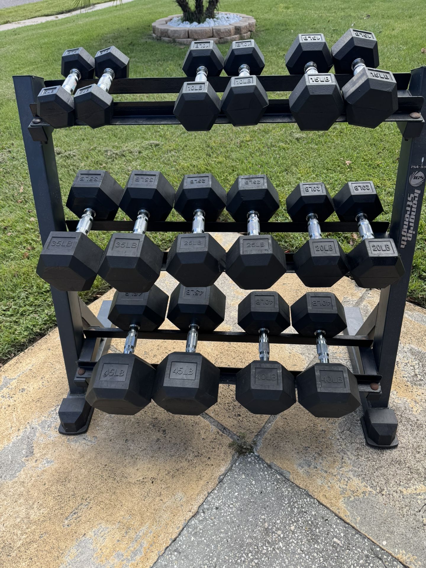 Dumbbell Set W/RACK