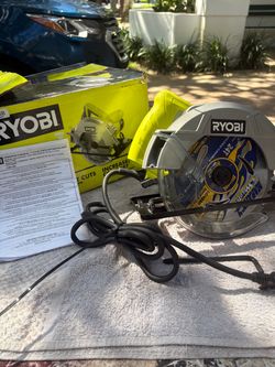 Open Box/RYOBI-7-1/4” Circular Saw- CSB125-Open Box, Tested Only, 13 Amp, 20-Tooth Bld., Wrench, 8’ Cord
