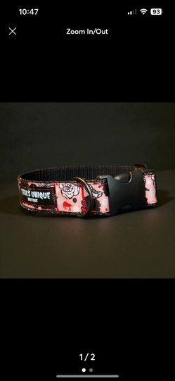 Handmade Scream Ghost Face Dog Collar 