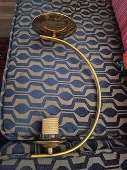 Mcm 1950s crescent moon brass ceiling light fixture from panorama city