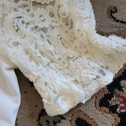 New Womens Adrianna Papell Creme Blouse