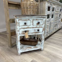Rustic Nightstand available at Do Over Decor in Jensen Beach 