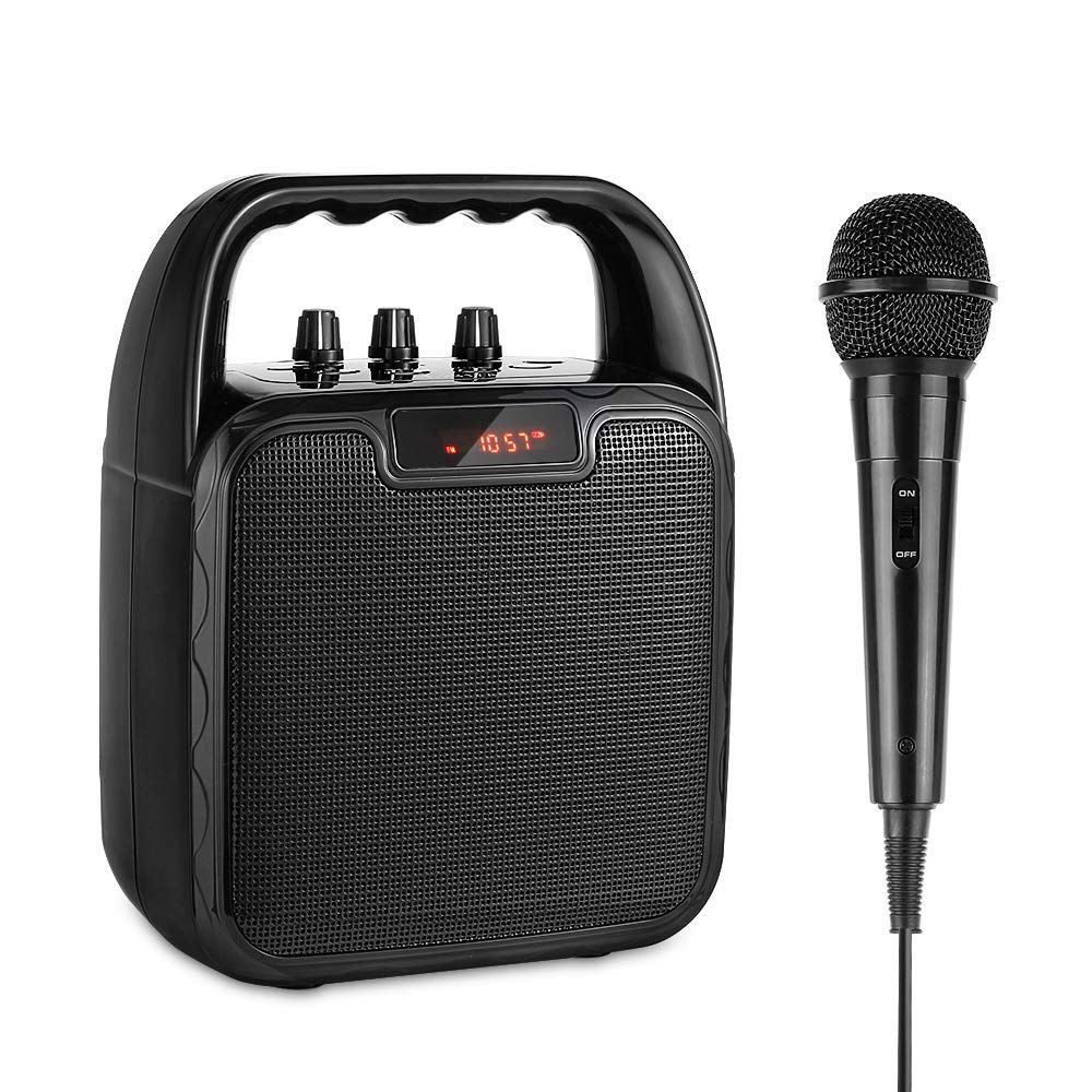 ARCHEER Portable PA Speaker System, bluetooth Speaker with Microphone, Karaoke Machine Voice Amplifier Handheld Mic Perfect for Party,Karaoke and oth