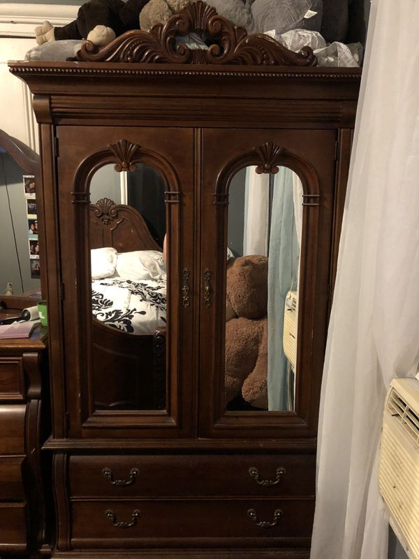 Solid wood armoire for Sale in Elizabeth, NJ OfferUp