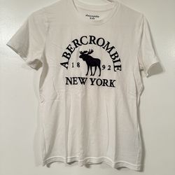 Abercrombie New York White Logo Top