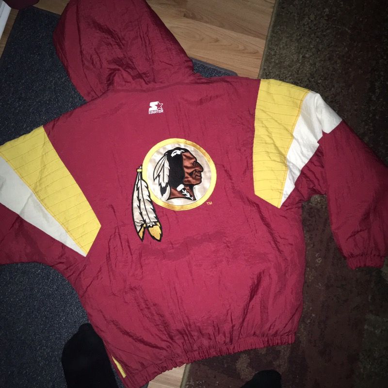 Vintage Redskins pullover starter jacket size M