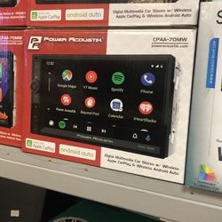 Power acoustik cpaa-70mw wireless apple CarPlay and android auto stereo