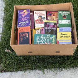 FREE BOX OF PAPER BACK BOOKS MUST TAKE ALL