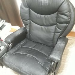 Office Chair & Ottoman, Moving Must Sell