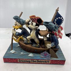 Disney Traditions Jim Shore Crossing the Delaware Mickey Donald Goofy No Box