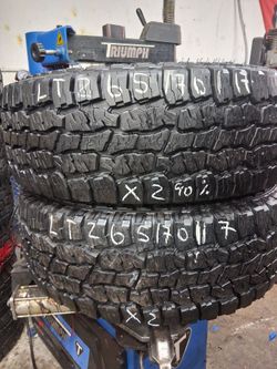 1 pair of LT 265/70/R17 with 90% of tread or life OPEN RANGE ALL TERRAIN HABLAMOS ESPAN̈OL