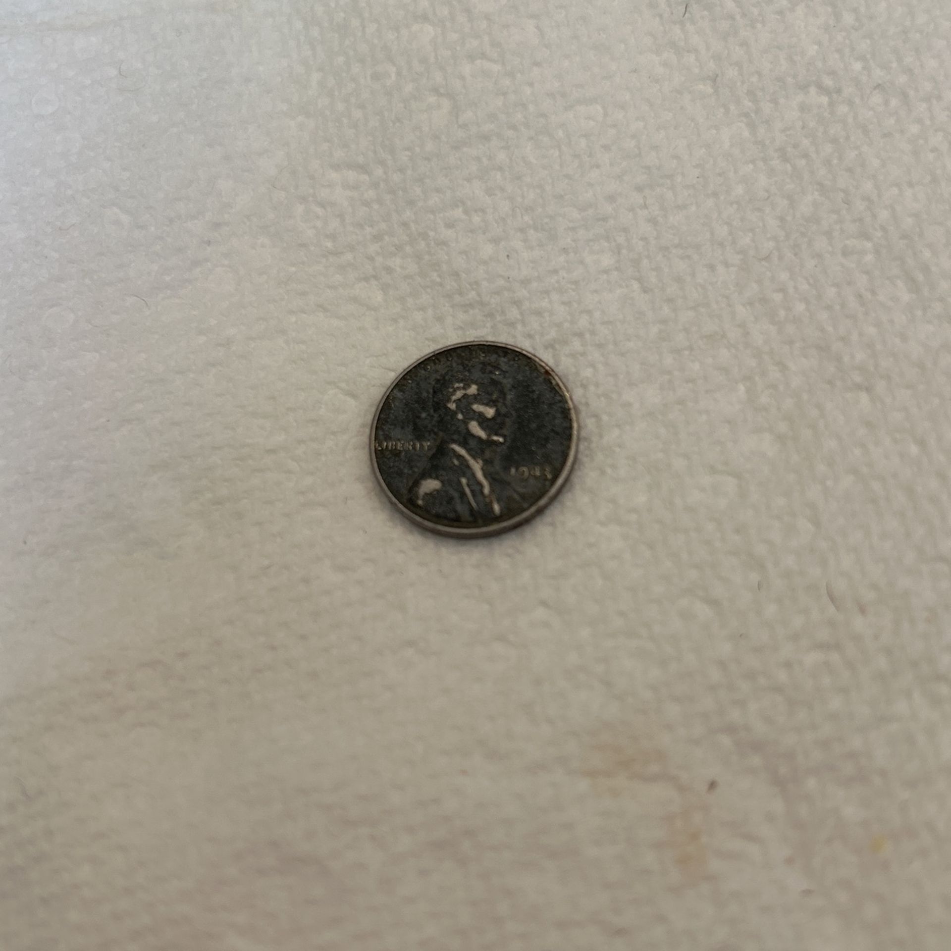 A Rare 1943 Steel Head Wheat Penny