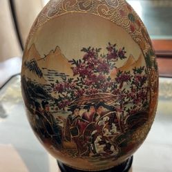 SATSUMA Style Large Porcelain EGG