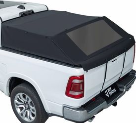 Upgraded Truck Bed Soft Topper Compatible with 2019-2026 Ram 1500 with 5.5ft Bed (w/o RamBox), Foldable Camper Shell Truck Top