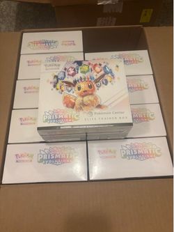 Pokémon center prismatic evolutions etb lot