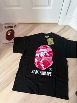Bape Tee Black+Pink Summer☀️