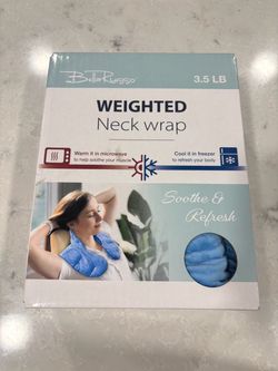 Soft weighted neck wrap