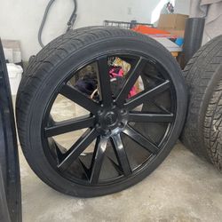 24” Rims Dubs With Tires