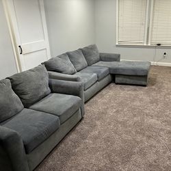 Sofa and loveseat
