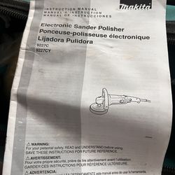 Makita Electronic Sander Polisher